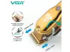 Mașină de tuns VGR 650, lamă de oțel, afișaj LCD, șase accesorii, auriu