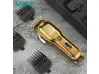 Mașină de tuns VGR 650, lamă de oțel, afișaj LCD, șase accesorii, auriu
