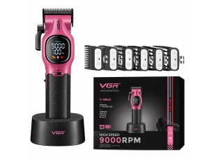 Mașină de tuns profesională VGR V-886C - Roz