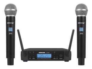 Set de 2 microfoane wireless și receptor UHF cu afișaj Shure GLXD4