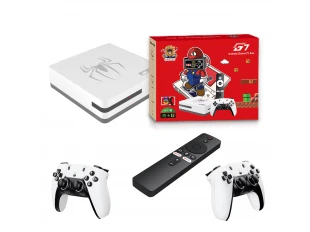 Boxă TV pentru gaming G7 Android 14 Plus cu 30.000 de jocuri + WIFI 2 joystick-uri