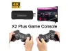 Consolă retro wireless Game Stick X2, 40.000 de jocuri video, 9 emulatoare, 128 GB, 2x controller wireless 2.4 GHz