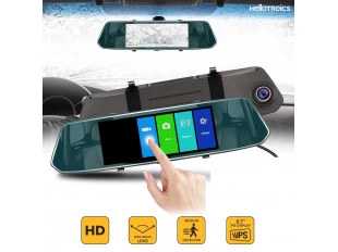Oglindă auto cu înregistrator video încorporat, 6,3", Full HD, control tactil, cameră