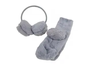 Cercei gri cu eșarfă - Bella Cercei gri cu eșarfă - Bella