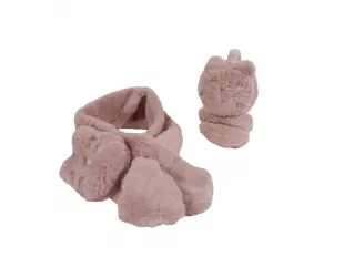 Clapete roz pentru urechi cu eșarfă - Bella