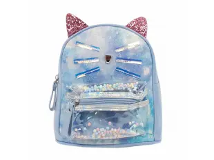 Ghiozdan albastru pentru copii - pisoi