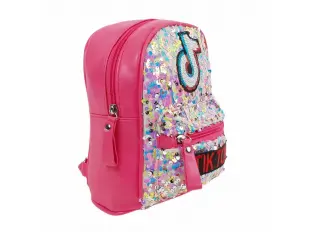 Rucsac ciclamen cu paiete - Tik Tok