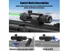 Vizor laser pentru pistol sau pușcă, vitezometru DS-522, verde