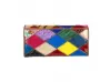 Portofel din piele multicolor