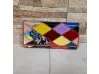 Portofel din piele multicolor