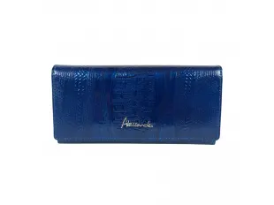 Poșetă albastră din piele lăcuită - Alesa