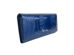 Poșetă albastră din piele lăcuită - Alesa