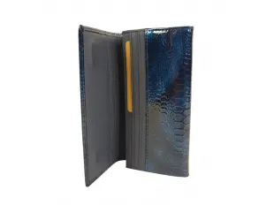 Poșetă albastră din piele lăcuită - Forina