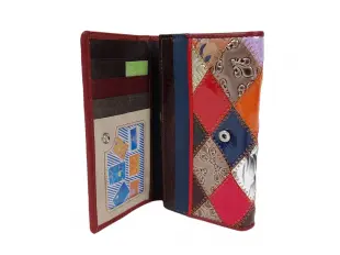 Poșetă mică din piele multicoloră