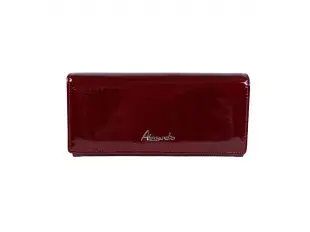 Poșetă roșie din piele lăcuită - Alesa