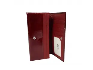 Poșetă roșie din piele lăcuită - Alesa