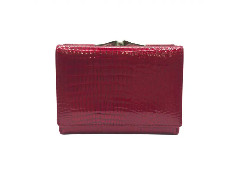 Poșetă roșie din piele lăcuită - Eraq Poșetă roșie din piele lăcuită - Eraq