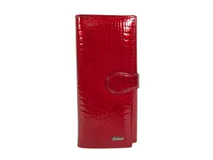 Poșetă roșie din piele lăcuită - Laena