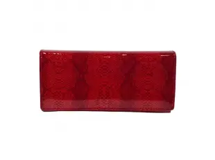 Poșetă roșie din piele lăcuită - Linda