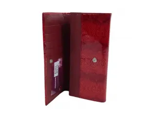 Poșetă roșie din piele lăcuită - Linda