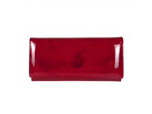 Poșetă roșie din piele lăcuită - Lolian