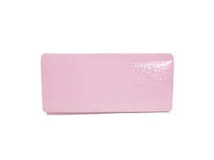 Poșetă roz din piele lăcuită - Tedia