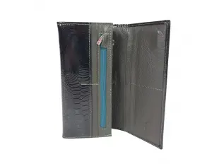 Poșetă verde din piele lăcuită - Filas