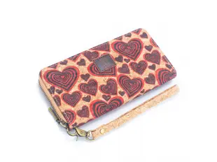 Portofel din plută - inimioare