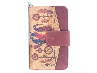 Portofel din plută roșie - Ind