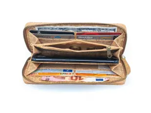 Poșetă de damă Frida cu trandafir albastru