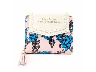 Poșetă mică roz - Grădină