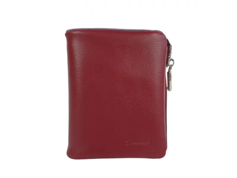 Portofel de damă vișiniu cu magnet - Euro Portofel de damă vișiniu cu magnet - Euro