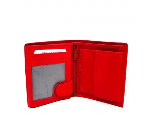 Portofel din piele roșie - model confortabil