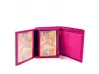 Portofel roz confortabil - piele