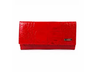 Poșetă de damă lăcuită roșie de înaltă calitate - Arietti