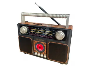 Radio solar portabil MEIER MD-1306BT-S - Bluetooth, radio FM, player MP3, USB și card SD