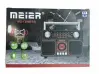 Radio solar portabil MEIER MD-1306BT-S - Bluetooth, radio FM, player MP3, USB și card SD