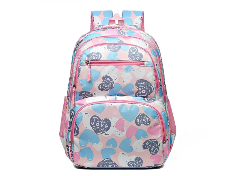 Rucsac roz - Inimioare Rucsac roz - Inimioare