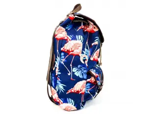 Rucsac albastru de vară - flamingo