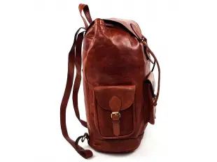 Rucsac mare din piele maro