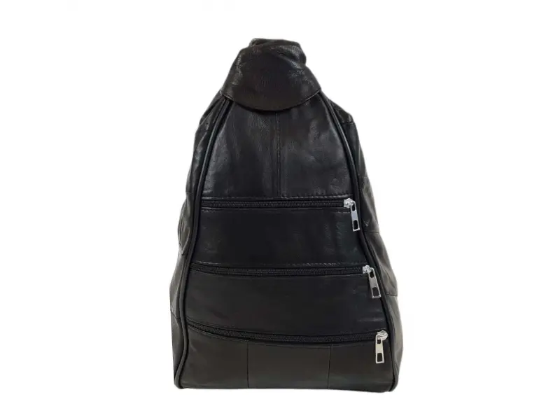 Rucsac negru - geantă din piele naturală - Ashli Rucsac negru - geantă din piele naturală - Ashli