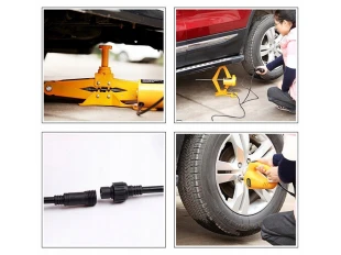 Set 2 în 1 Cric electric cu cheie 12V