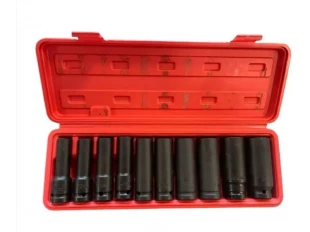Set chei tubulare de impact KRAFTROYAL, 10 bucăți, 1/2, 13 – 24 mm