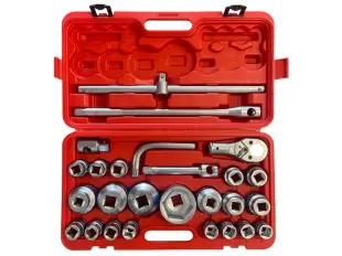 Set chei tubulare pentru camion 26 piese chei tubulare 3/4’’ cu 6 laturi - 1’’ 21-65mm