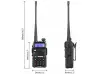 2 buc. Stație radio BAOFENG UV-5R 8W cu frecvențe VHF-UHF