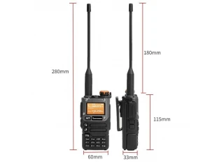 2 stații radio QUANSHENG UV-K5 5W cu frecvențe VHF, UHF, AM, FM
