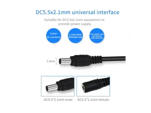 Cablu de alimentare prelungitor pentru camere 12V - 5m