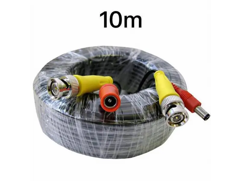 Cablu pentru camere CCTV cu alimentare 10m. Cablu pentru camere CCTV cu alimentare 10m.