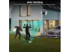 2 buc. Cameră duală rotativă WiFi AI pentru exterior, 8MP, cu două obiective, ICSee, neagră