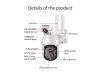 Cameră Hawkeye CP11-50 WIFI 2.0MP cu cameră duală și teleobiectiv